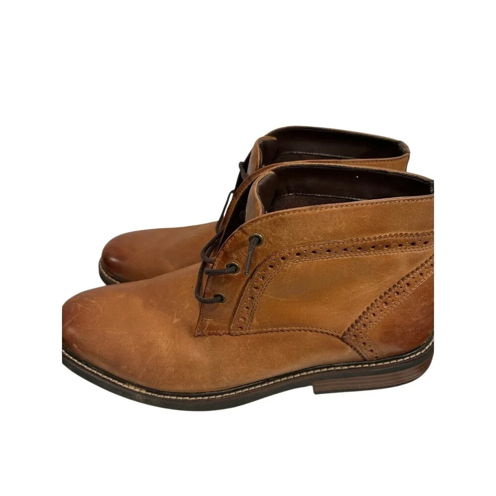 Nunn Bush 84777 Men's Size 11 Brown Leather Chukka‎ Boots